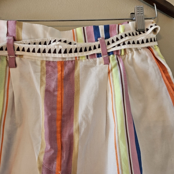 Lemlem x H&M Set Lyocell Striped Belted Shorts & Matching Cropped Top Size Small - Picture 12 of 16